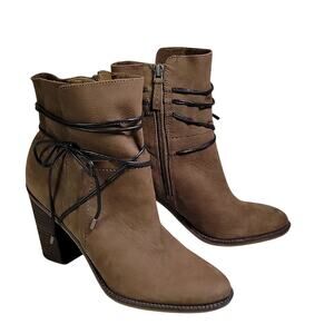 Franco Sarto Edaline Leather Anke Boots Womens Size 9 NEW